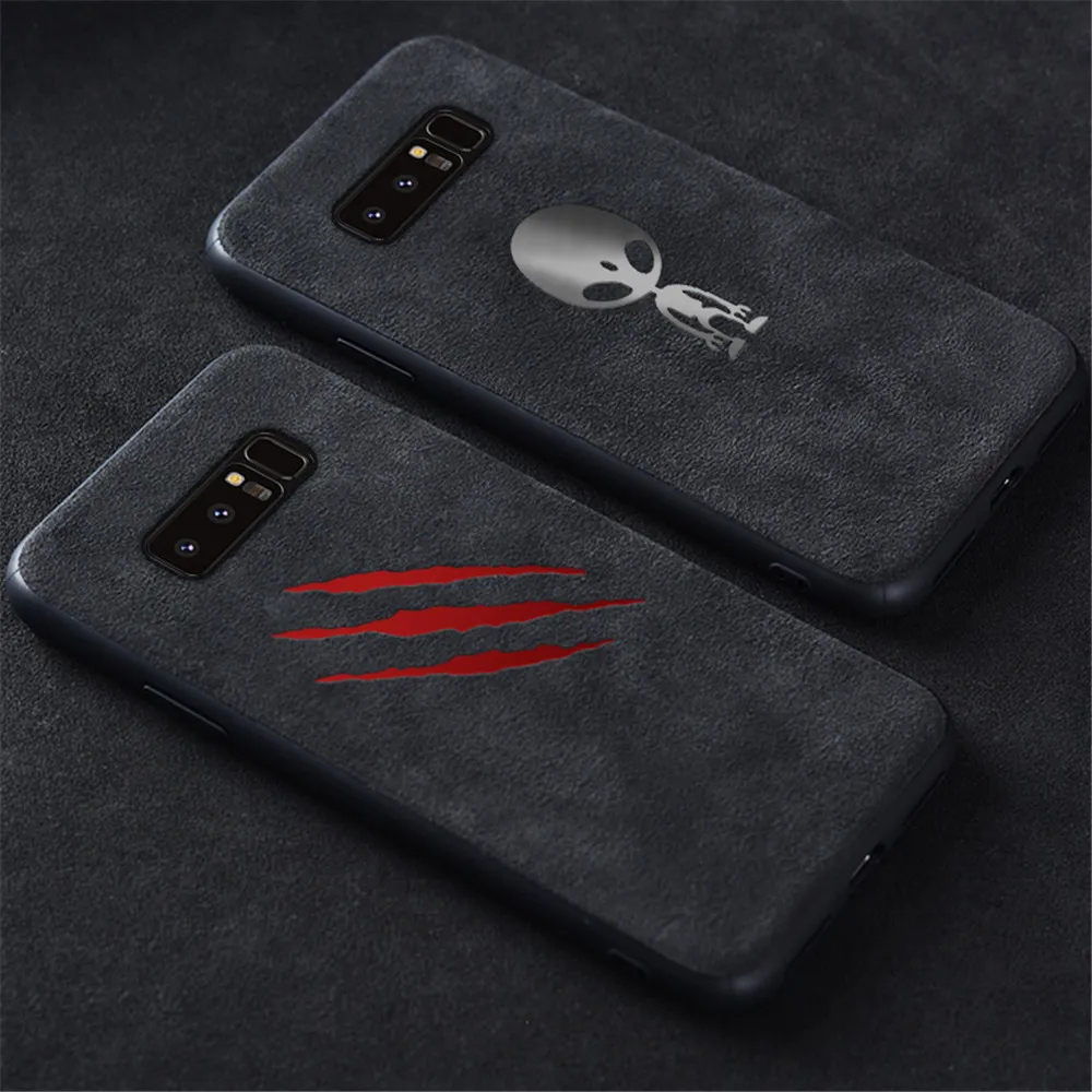 Coques de téléphone pour Oneplus 8 7T 5 T 5T 6 6T One Plus 7 Pro 7Pro, cuir suédé, Silicone souple, couverture arrière mate, antichoc Funda