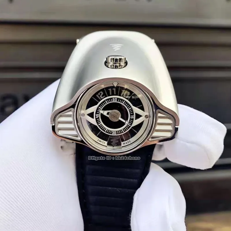 Azimuth Gran Turismo Montres en acier inoxydable Thème de course automobile Miyota Montre automatique pour homme Cadran noir Bracelet en cuir Montres-bracelets pour hommes