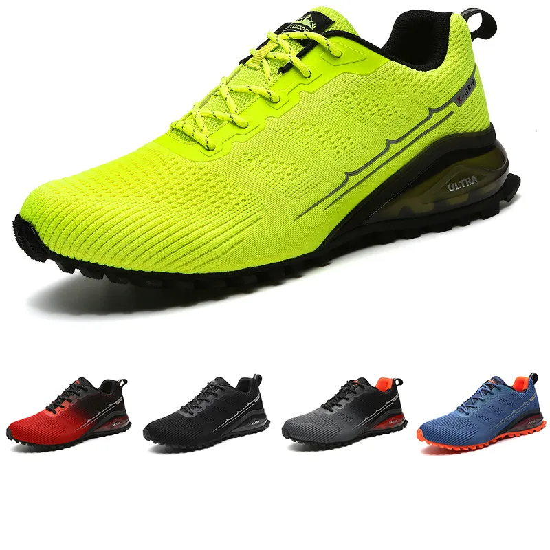 Newest Non-Brand Men Running Shoes Black Grey Blue Orange Lemon Green Red Mountain Climbing Walking Mens Trainers Outdoor Sports Sneakers 41-47