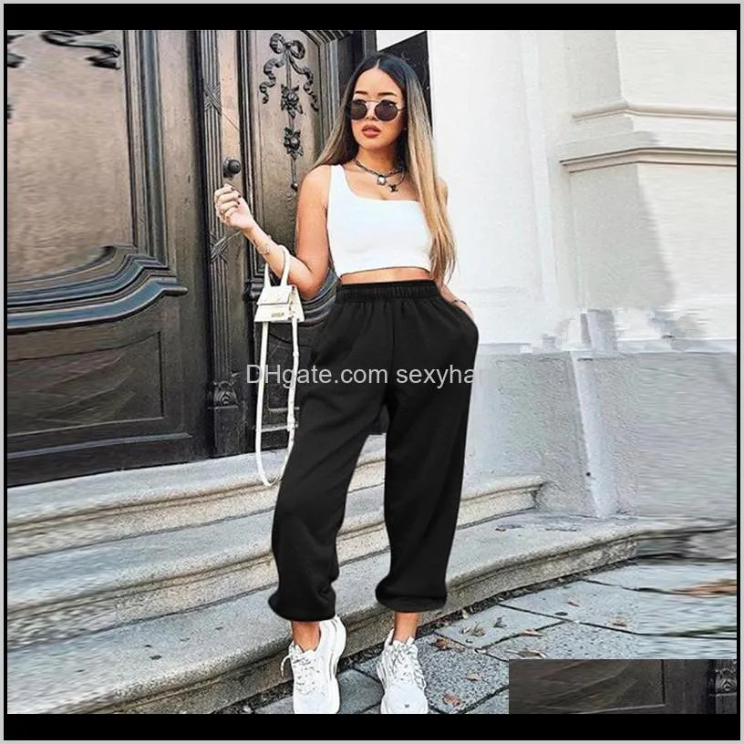 women baggy sweatpants casual running plus size jogger sport pants fashion high waist wide leg trousers streetwear pencil pants