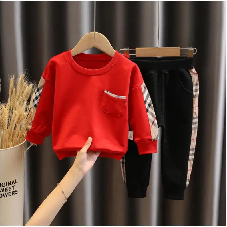 Spring Fall Baby Boys Clothing Sets Tracksuits Kids Long Sleeve T-shirt+Pants 2pcs Set Children Suit Boy Outfits Child Sportswear