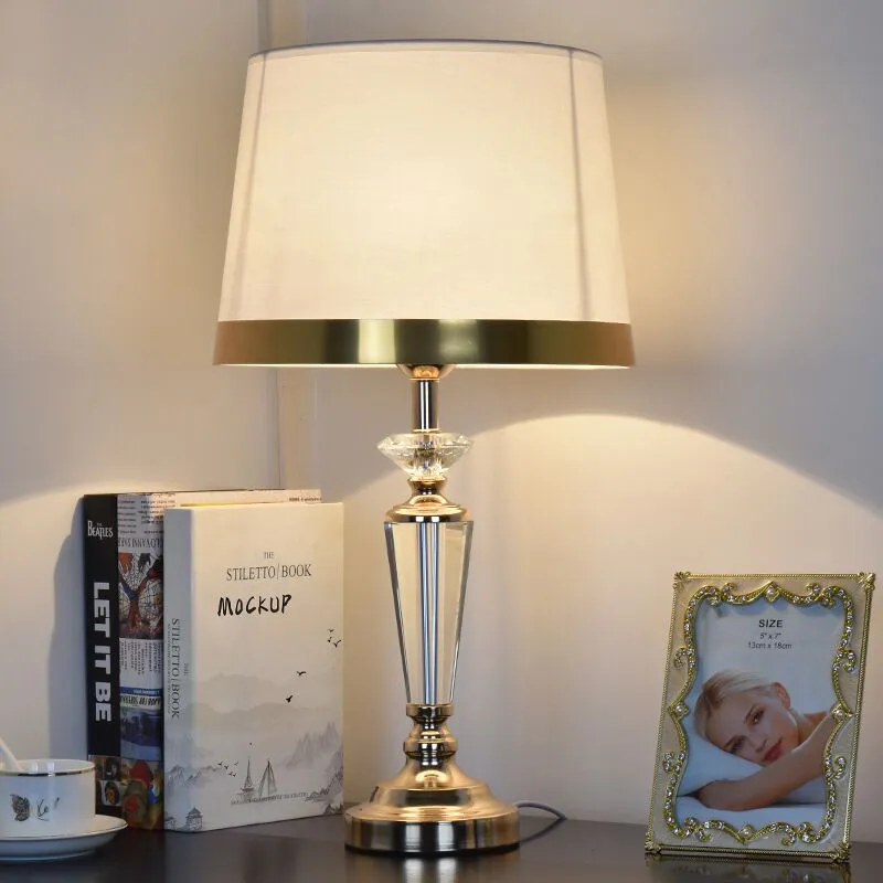 Luxury Crystal LED Bedside Table Lamps Kmart For Modern Home Decor