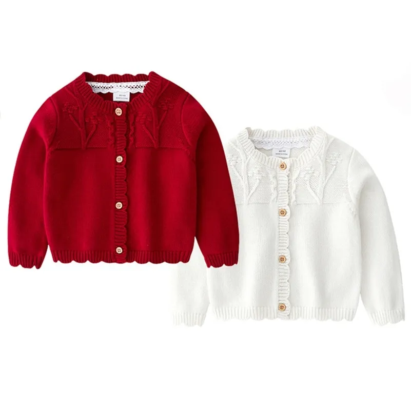 Maglione lavorato a maglia Autunno Inverno Maglioni per bambini Ragazzi Ragazze Cardigan lavorato a maglia di alta qualità Baby Child Fashion Outwear Abbigliamento 210417