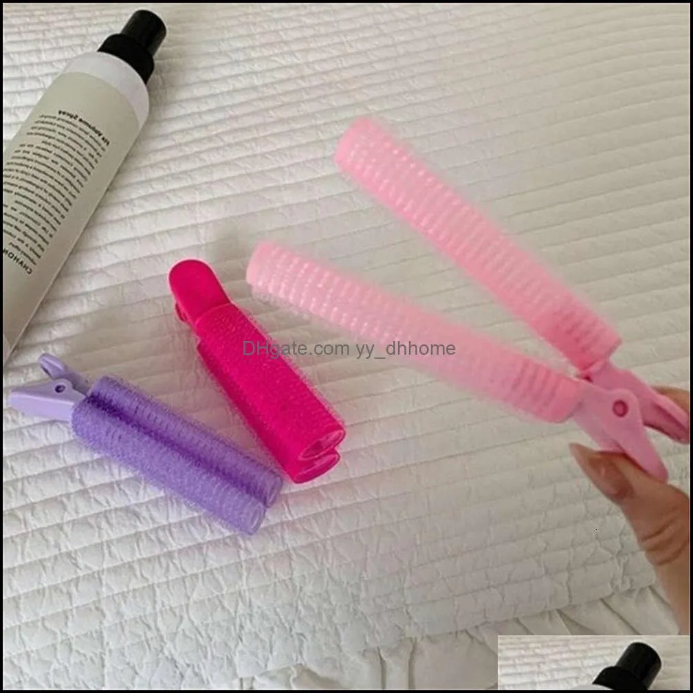 Fluffy hair root positioning clip head pad does not hurt natural traceless bangs curling cylinder j133
