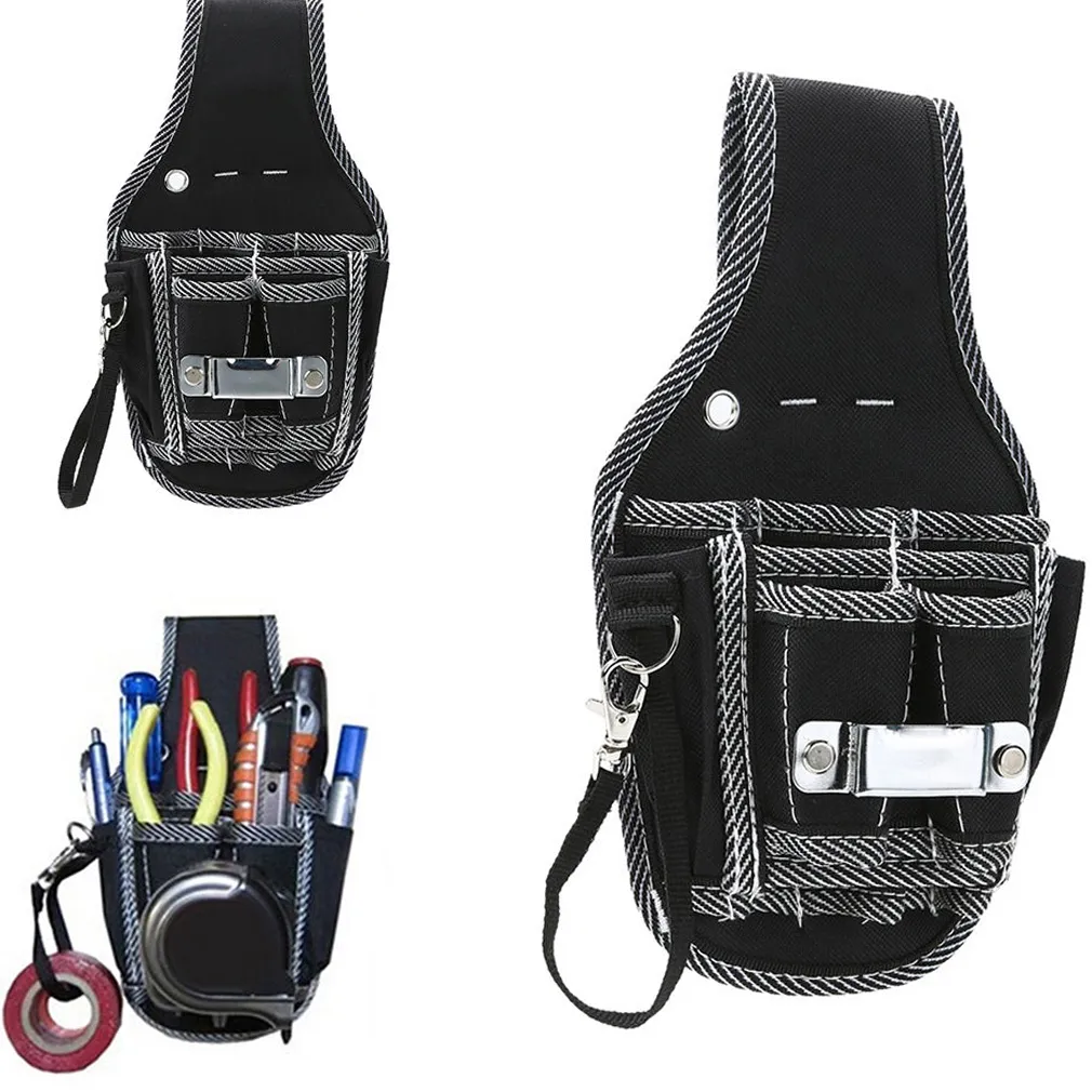 9 in 1 Tool Bag Belt Screwdriver Utility Kit Holder Top Quality 600D Nylon Fabric Tools Bag Electrician Waist Pocket Pouch Bags