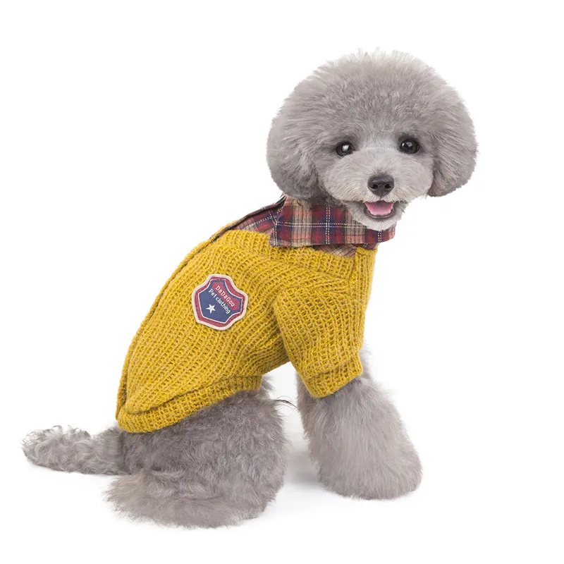 Dog Odzież Dogs Koszula Pet Plaid Polo Ubrania Koszulki Sweter Downing Cat Puppy Siatka Adorable Noszenie Stylowe Przytulne Kostiumy Boże Narodzenie Halloween Zielony S / Mały