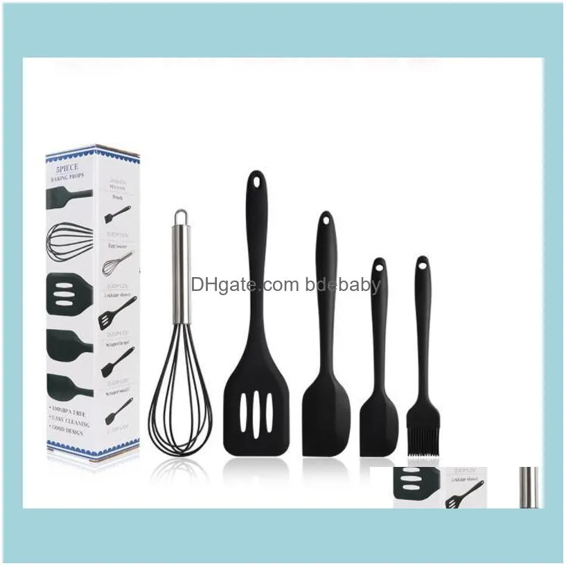 Cookware Sets Silicone Kitchenware Non-stick Cookware Silicone Cooking Tool Sets Egg Beater Spatula Oil Brush Kitchen Tools Utensils