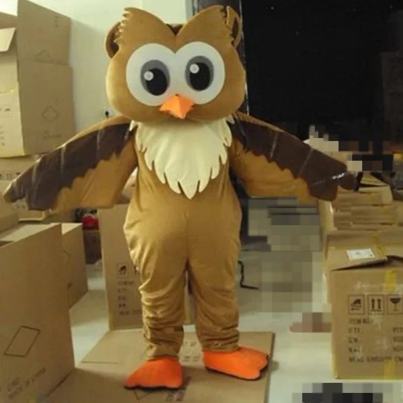 Halloween coruja mascote traje de alta qualidade cartoon pelúcia animal anime tema caráter adulto tamanho Natal carnaval festa de aniversário fancy outfit