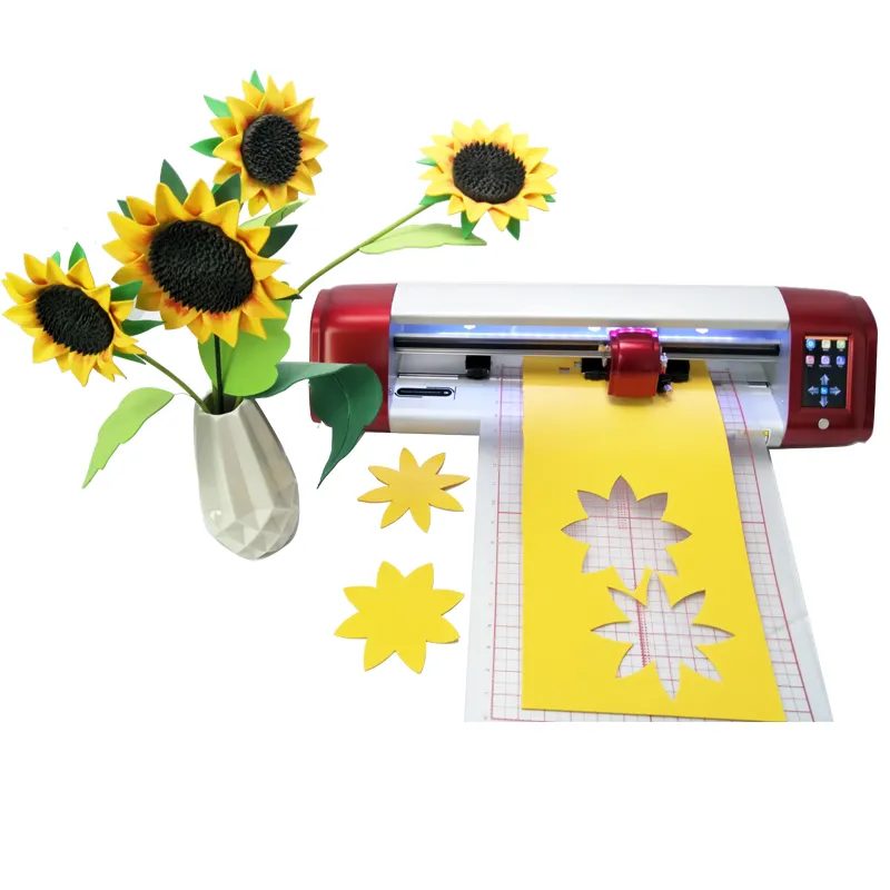 Impresoras Cortador de vinilo Etiqueta de contorno Camafeo de silueta Máquinas de papel Cortador de trazador gráfico
