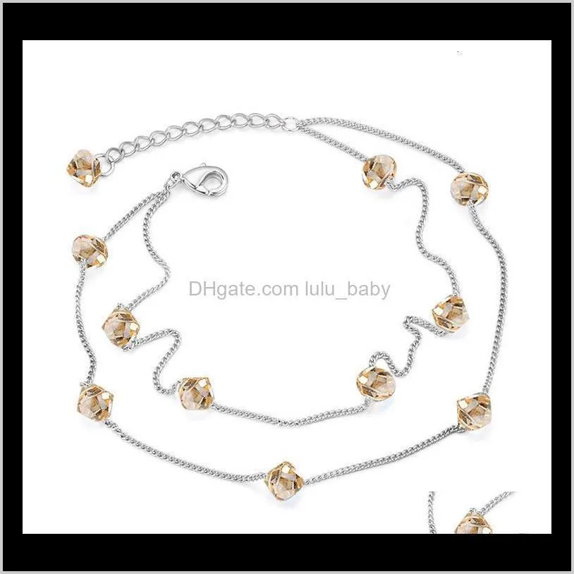 thousands of fashion elements austria crystal bracelet women - pearl curtain love, platinum plated women`s chain
