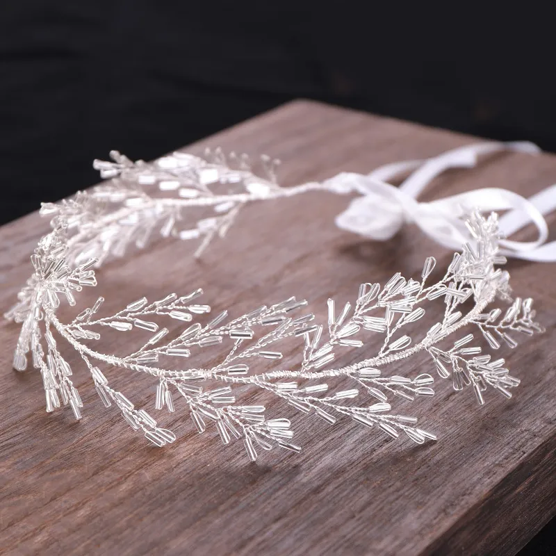 AiliBride Vine Headband Crystal Bridal Headpiece Wedding ornaments Tiara band Women Hair Jewelry