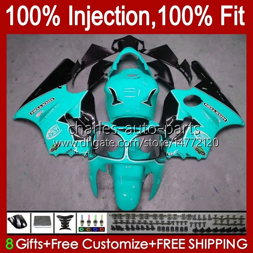 Injection mold OEM For KAWASAKI NINJA ZX 12 R 1200 CC ZX1200C ZX1200 C 2000 2001 Body 2No.138 ZX12R 00 01 ZX 1200 12R 1200CC Bodywork ZX-12R 00-01 ABS Fairing cyan black