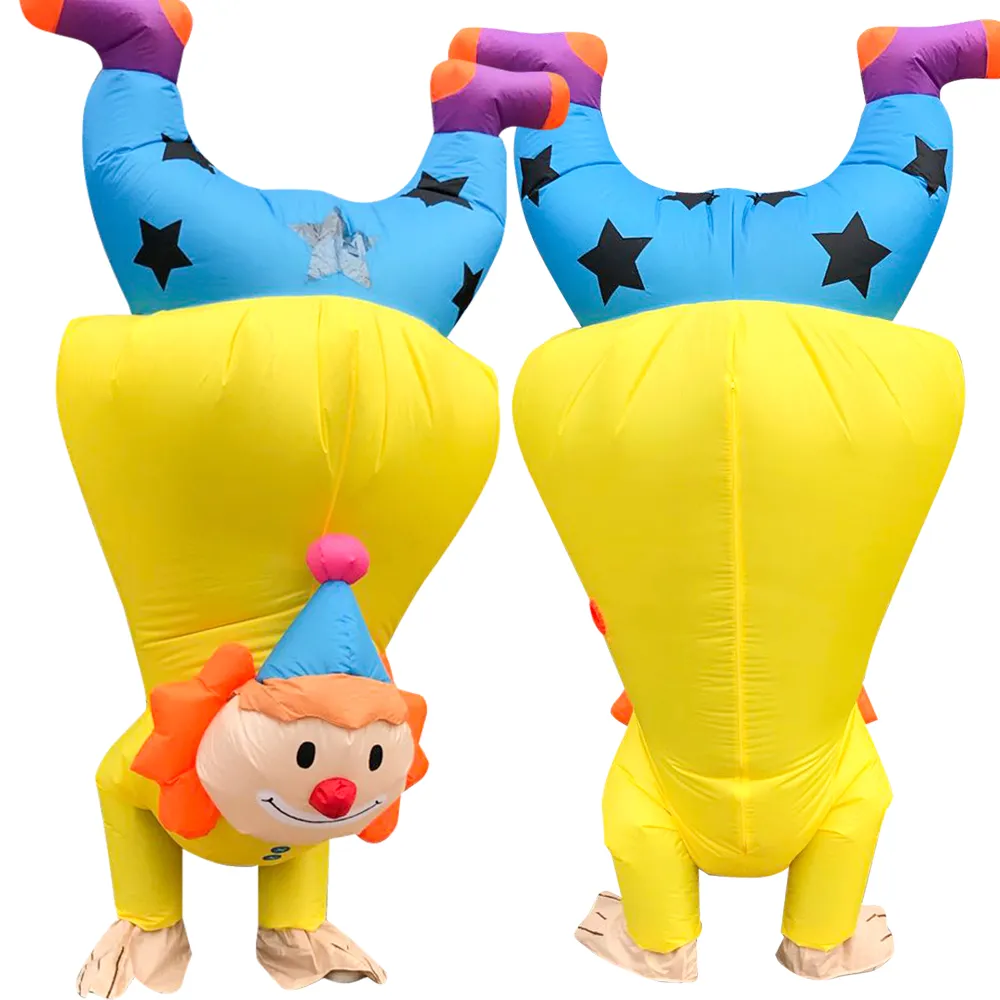 Mascot CostumesNew Anime Clown Costum Inflatable Costume Funny Halloween Christmas Purim Costumes for Adult Party Suit ClothingMascot doll