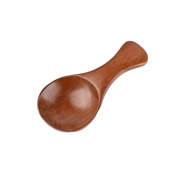 8 cm natuurlijke houten koffie thee suikerzout lepel scoop keukengereedschap mini hout specerij lepel