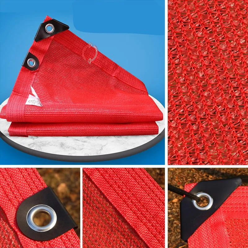 Ombra Rete parasole HDPE rossa di alta qualità Giardino Piante grasse Gazebo Balcone Reti per la privacy Tenda per auto Ombreggiatura per piscina all'aperto