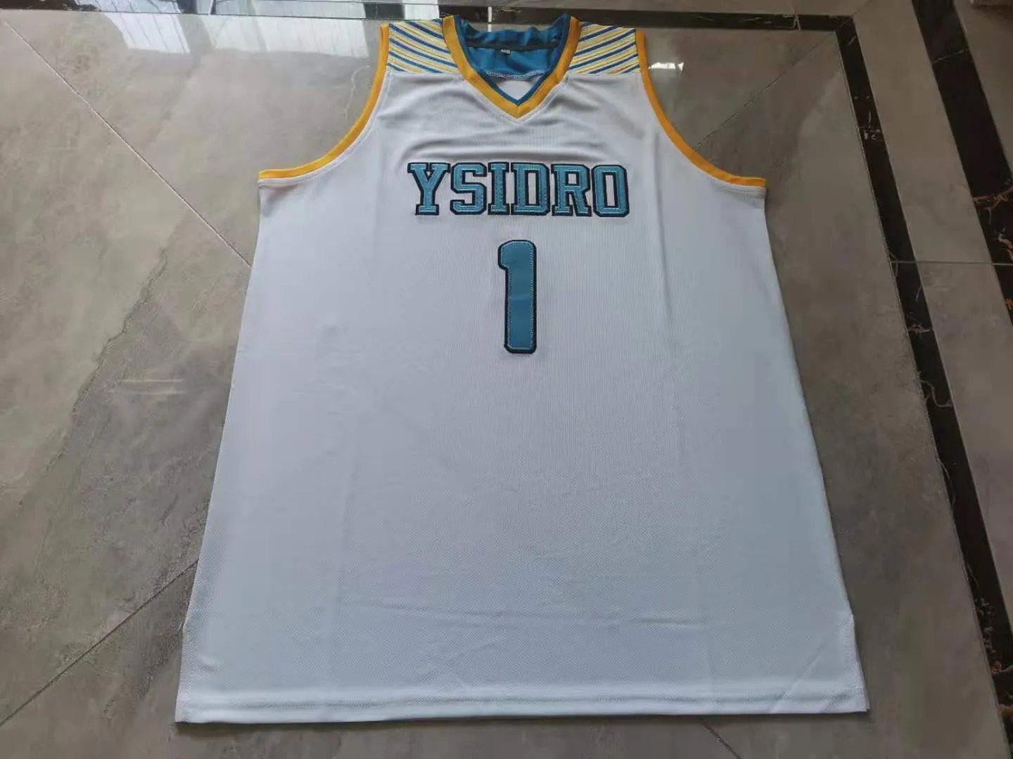 Zeldzame basketbal jersey mannen jeugd vrouwen vintage # 1 Mikey Williams High School Ysidro College Size S-5XL Custom Elke naam of nummer