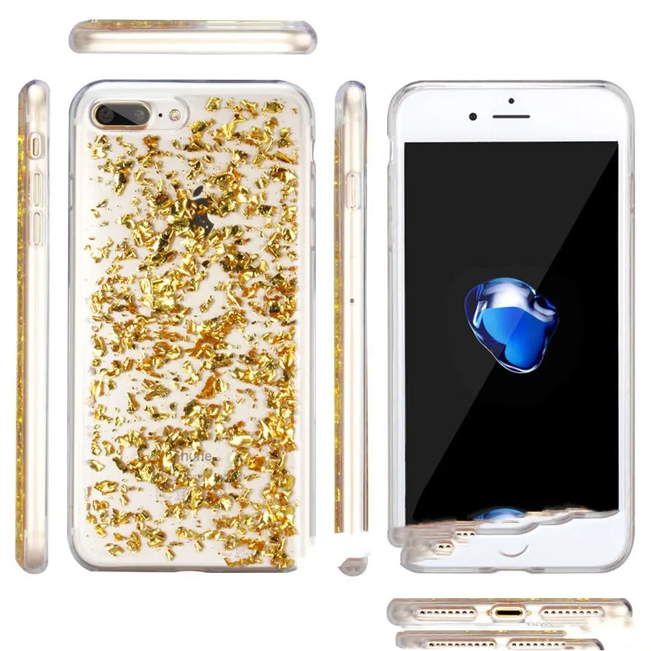 iPhone 12 11 Pro Max X Case Soft Glitter Back Cack 케이스 Samsung S8 S9 플러스 J7 A5 OPP 가방