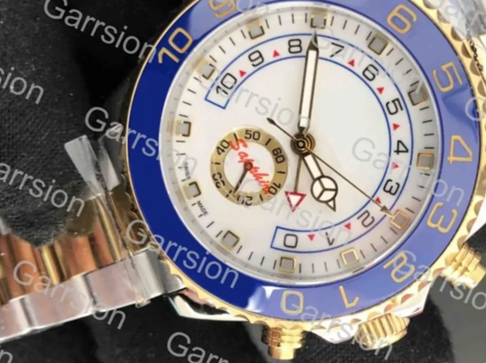 Groothandel en detailhandel Master roestvrijstalen behuizing herenhorloge opvouwbare gesp mode keramische bezel sport horloges