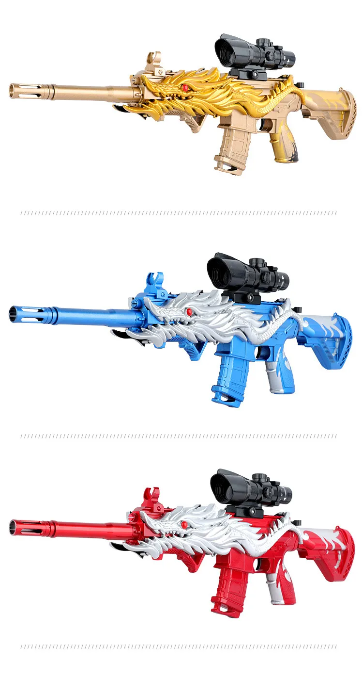 M416 NERFガン ドラゴンスナイパーライフルブラスター、屋外プレイ用の