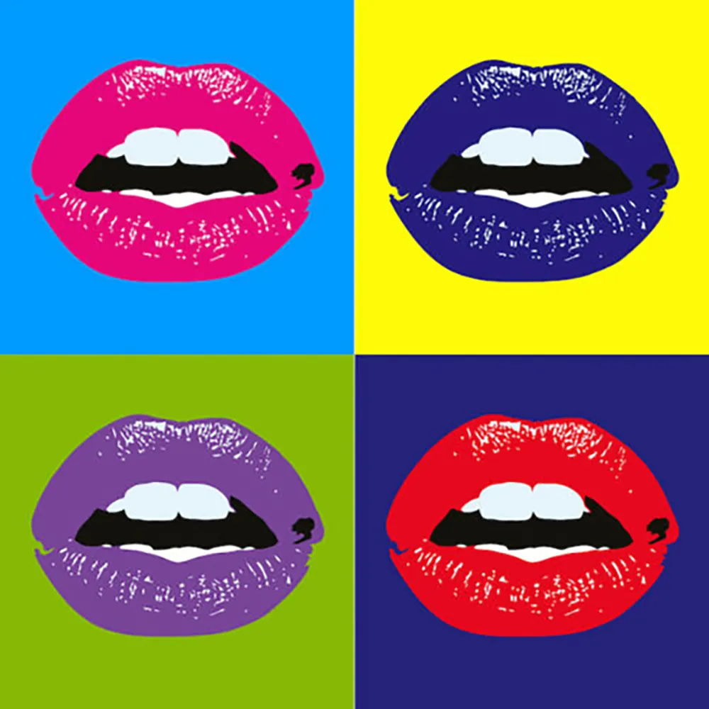 Kiss Lips olieverf op canvas Home Decor Handcrafts / HD Print Wall Art Picture Customization is acceptabel 21050633