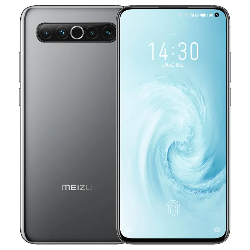 Telefono cellulare originale Meizu 17 5G 8 GB RAM 128 GB 256 GB ROM Snapdragon 865 Octa Core 64.0 MP AI NFC 4500 mAh Android 6.6 "Schermo intero ID impronta digitale Face Smart Cell Phone