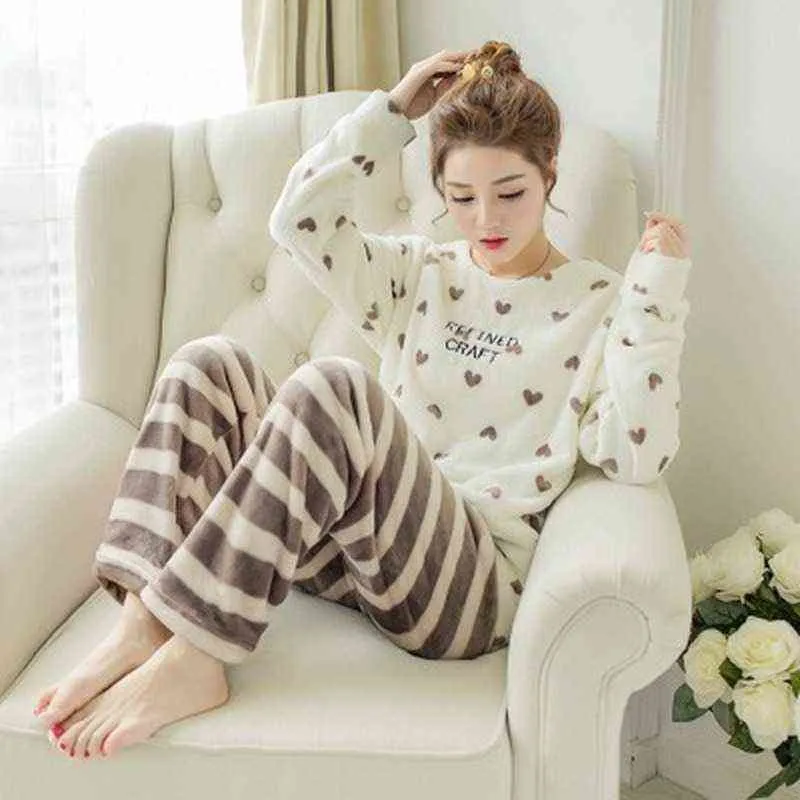 Femme Polaire Fourrure Pyjama Pantalon Pyjama Bas Chaud Hiver Doux