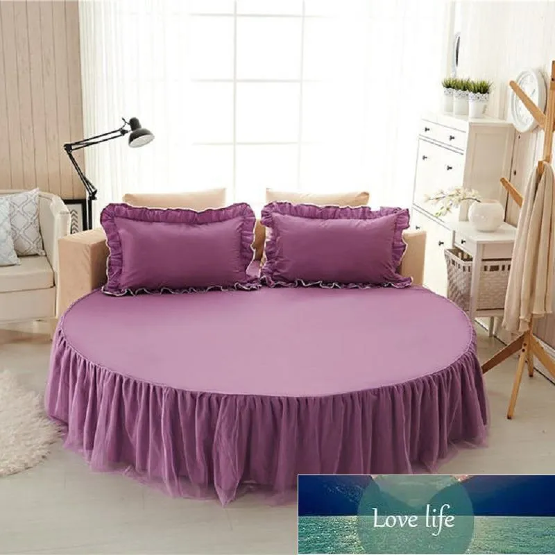 Jupe De Lit Rond De Linge De Lit En Coton De Couleur Unie Douce Couvercle De Matelas A Double Couple 200 220 Cm Prix De Qualite De Qualite De Qualite De La Qualite