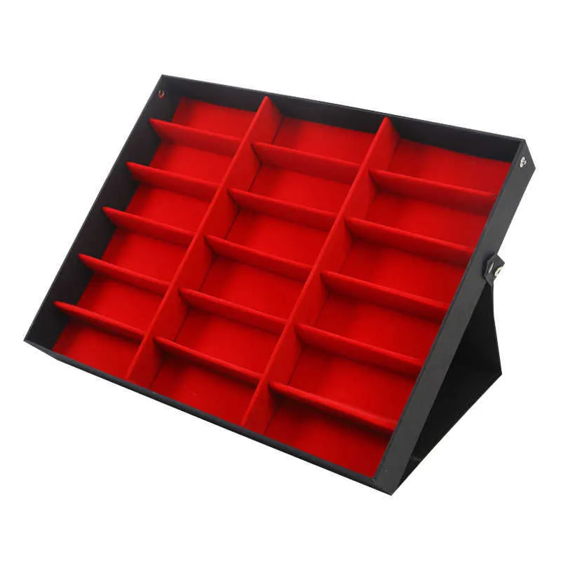 Organisateur De Lunettes De Soleil Avec 15 Compartiments - Support De Rangement Vitrine Pour Lunettes, Montres Et Bijoux