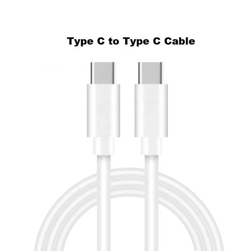 Cable de datos PD de alta calidad 3A Tipo-C a USB Tipo C Cables Cable rápido Cable de carga rápido para Samsung S21 Huawei con caja de venta al por menor