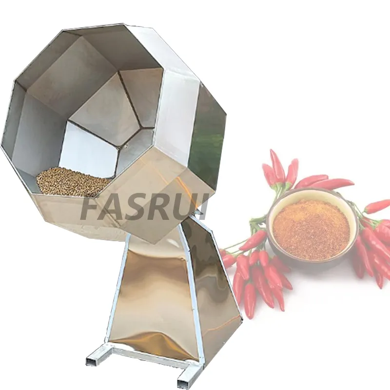 Small Octagonal Mixer Favor Blender Machine Commercial Stainless Steel Seasoning Maker Octagon Spice Seasoning Barrel 220V