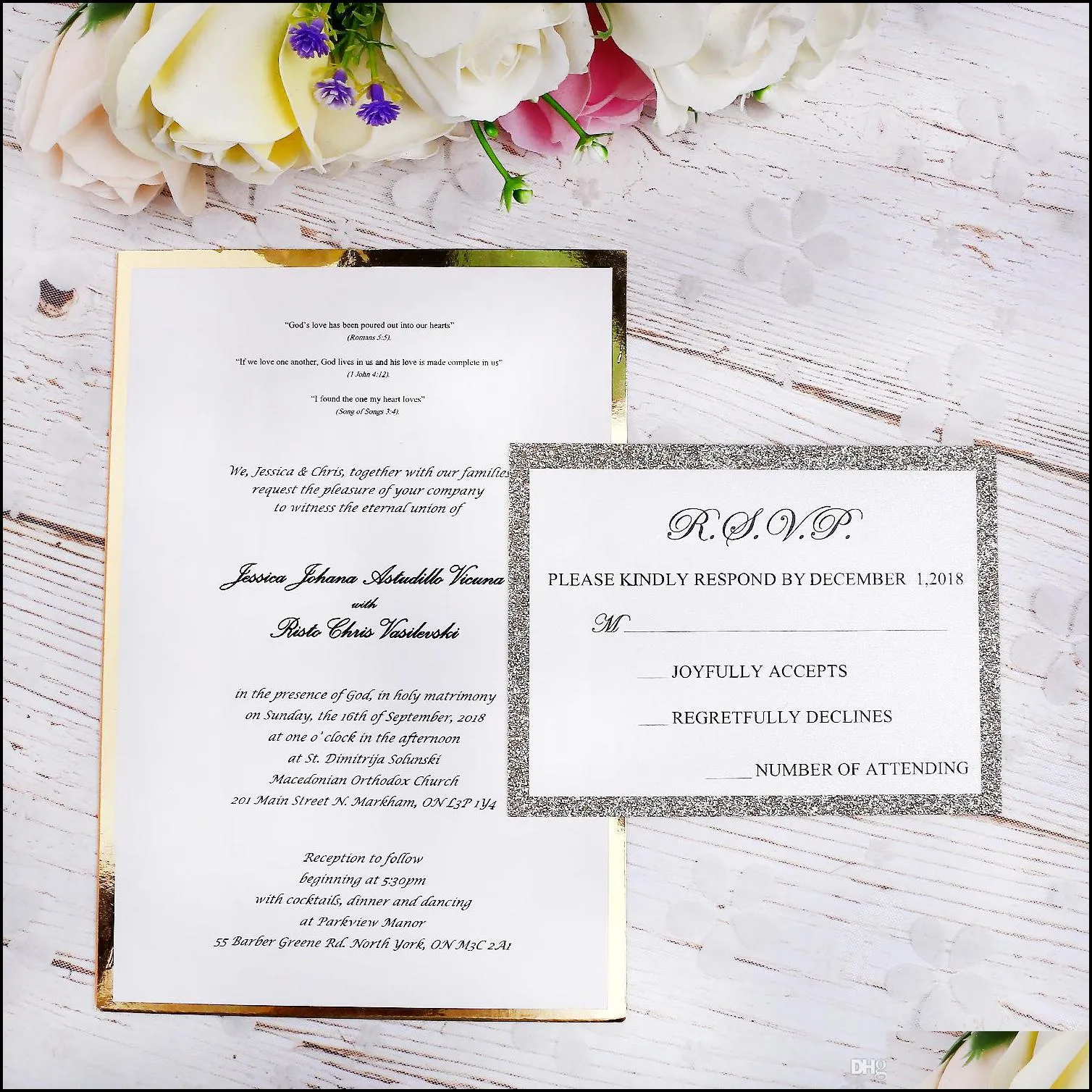 Personal Design Customize Make Any Style Inner Sheet For The Wedding Party Invitation Cards(