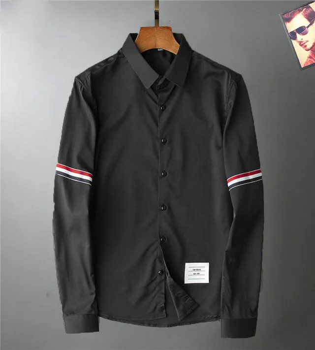 2021 Polka Dot Herren Designer-Shirt Herbst Langarm Long Sleeve Casual Shirts Style Homme Kleidung M-2xl#912177
