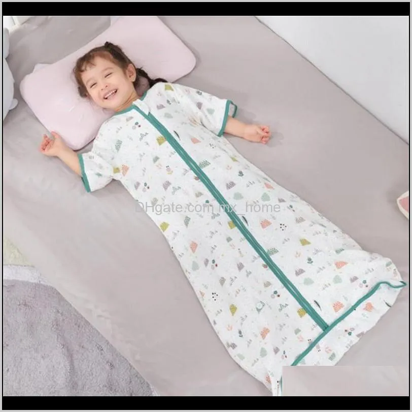 0-12 years cotton babi infant sleepsack detachable sleeve boys sleep sack girls baby kids children`s envelope baby sleeping bags