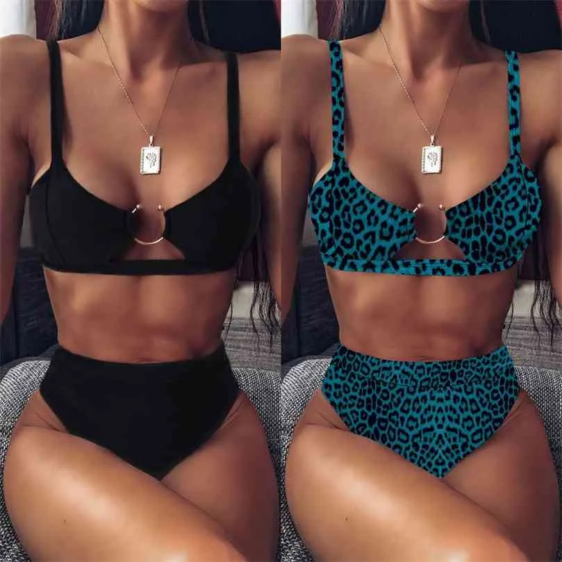 Sexy bikini woman Ring Bikini Push-Up Padded Swimwear Swimsuit Beachwear Set tanga mujer #K4 210712