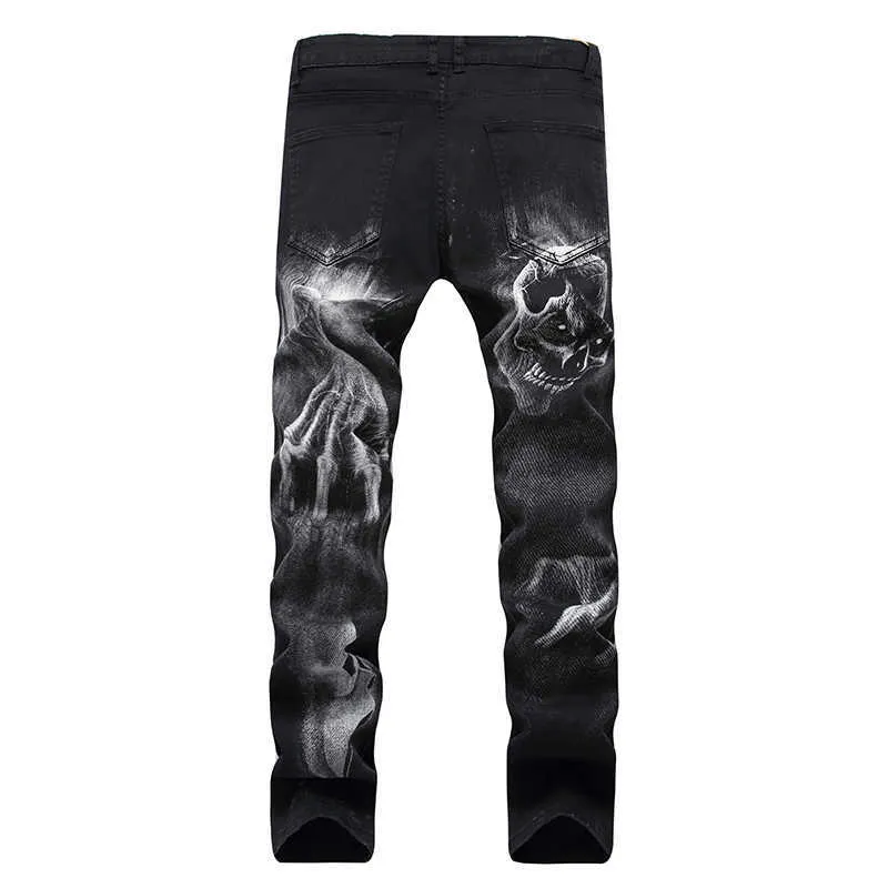 Black distressed jeans mens size sales 42