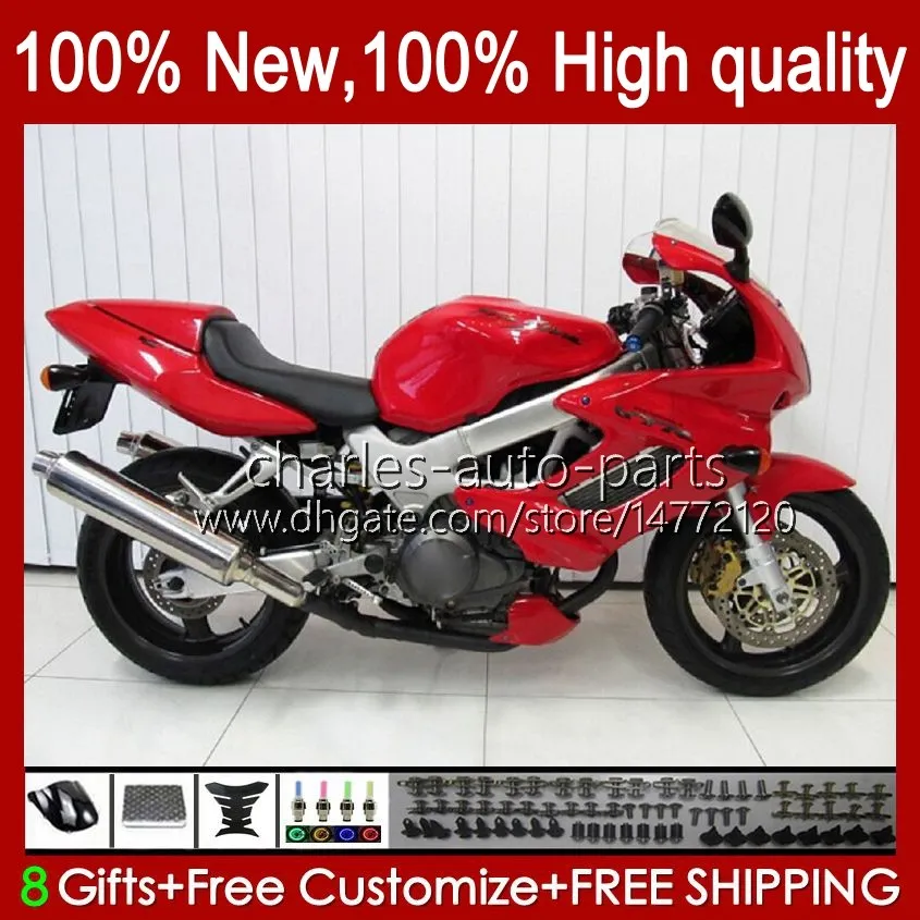 Body For HONDA VTR1000F SuperHawk VTR 1000 VTR-1000F 1997 1998 1999 2000 2001 2002 2003 2004 2005 51No.115 Gloss red VTR1000 F 1000F 97 98 99 00 01 02 03 05 OEM Fairing