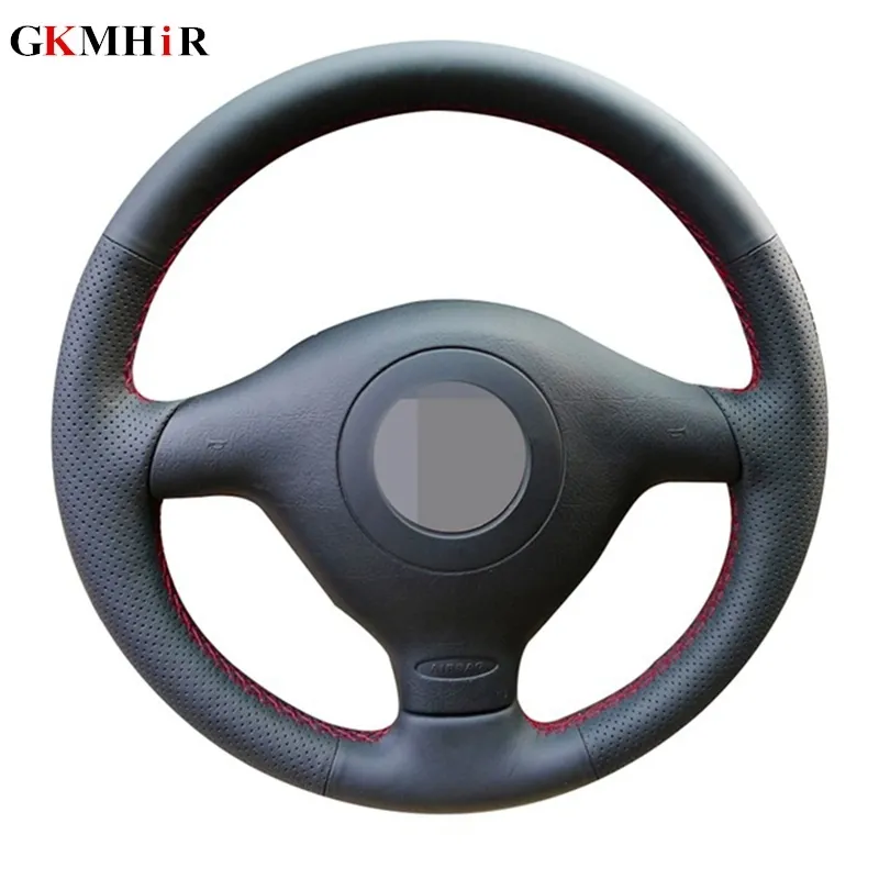 Artificial Leather Black Steering Wheel Cover for VW Golf 4 Passat B5 1996-2003 Seat Leon 1999-2004 Polo 1999-2002