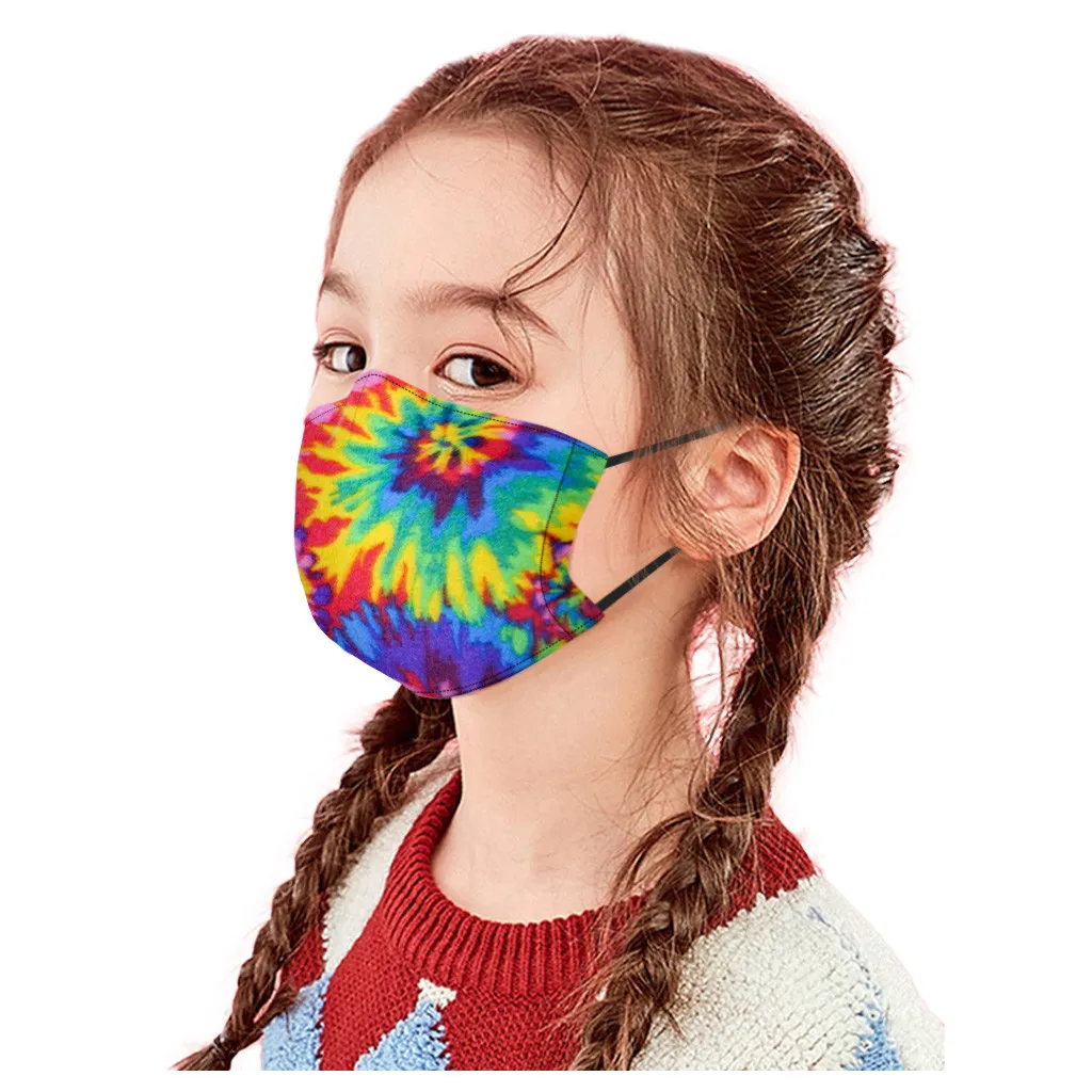 Nowa bawełniana maska ​​3D Druk cyfrowy, zmywalny i PM2.5 Silk Ex-Dust Maska dla dzieci