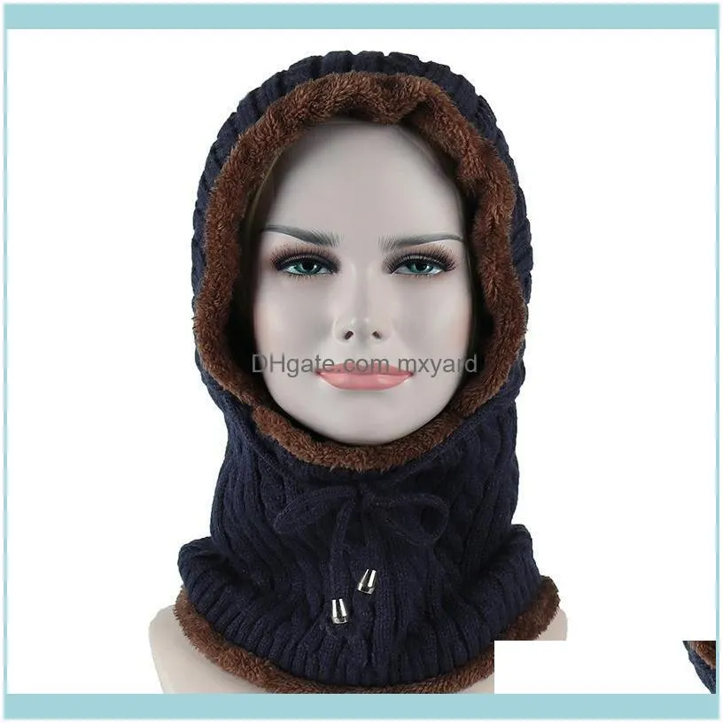 Beanies Seioum Winter Knitted Hat Beanie Men Scarf Skullies Hats For Women Caps Gorras Bonnet Mask Brand 2021