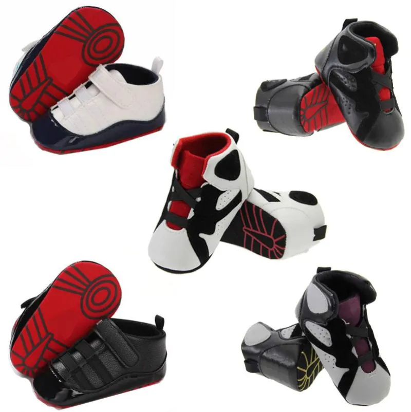 Baby Sports Shoes Infant Sneakers Baby Boys Shoes Soft Bottom Breathable High-top Baby Toddler Shoes