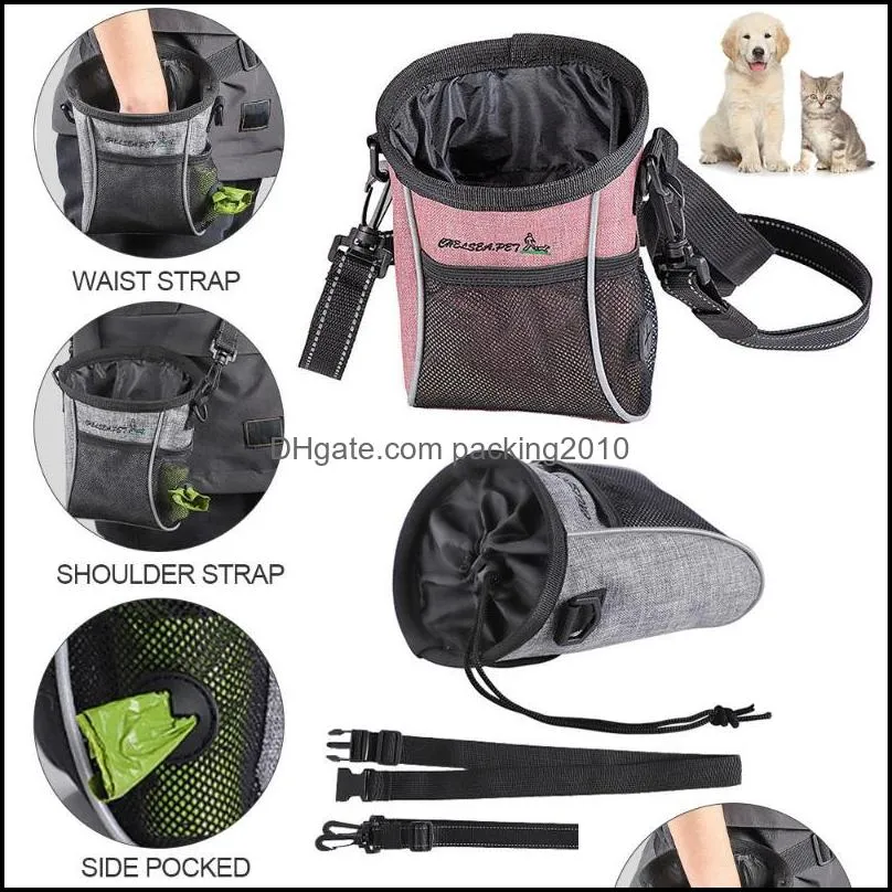 Outdoor Training Dog Snack Bag Dog Bag Strong Wear Resistance Large Capacity Training Waist For Pet Supplies