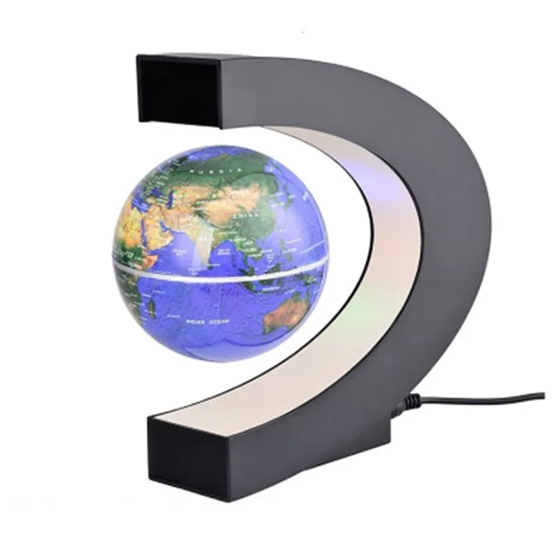 Nouveauté Lévitations magnétiques Globe Student School Equipement Equipement Flottant Globe Creative Cadeaux américains / UE / UK / au 210727