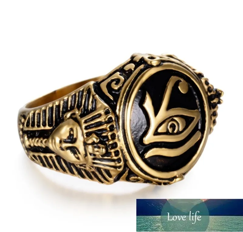 Fashion Punk Horus Retro Eyes Hip Hop Masonic Men's Ring Fashion Jewelry Factory price expert design Quality Latest Style Original Status