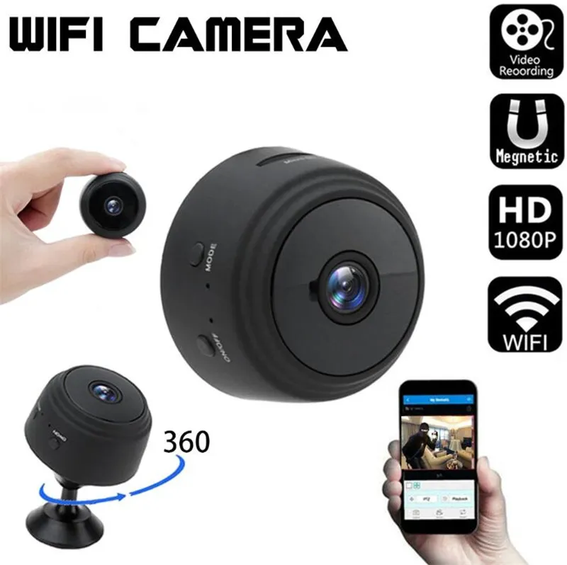 Micro caméra espion Full HD 1080P Wifi IP avec son et vision de