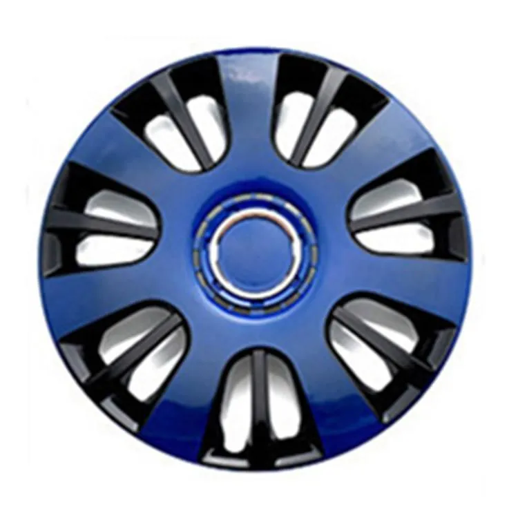 Рулевое колесо покрывает аксессуары Universal Fit Truck Car 14 -дюймовый синий и черный автомобильный замена Hubcap кожа