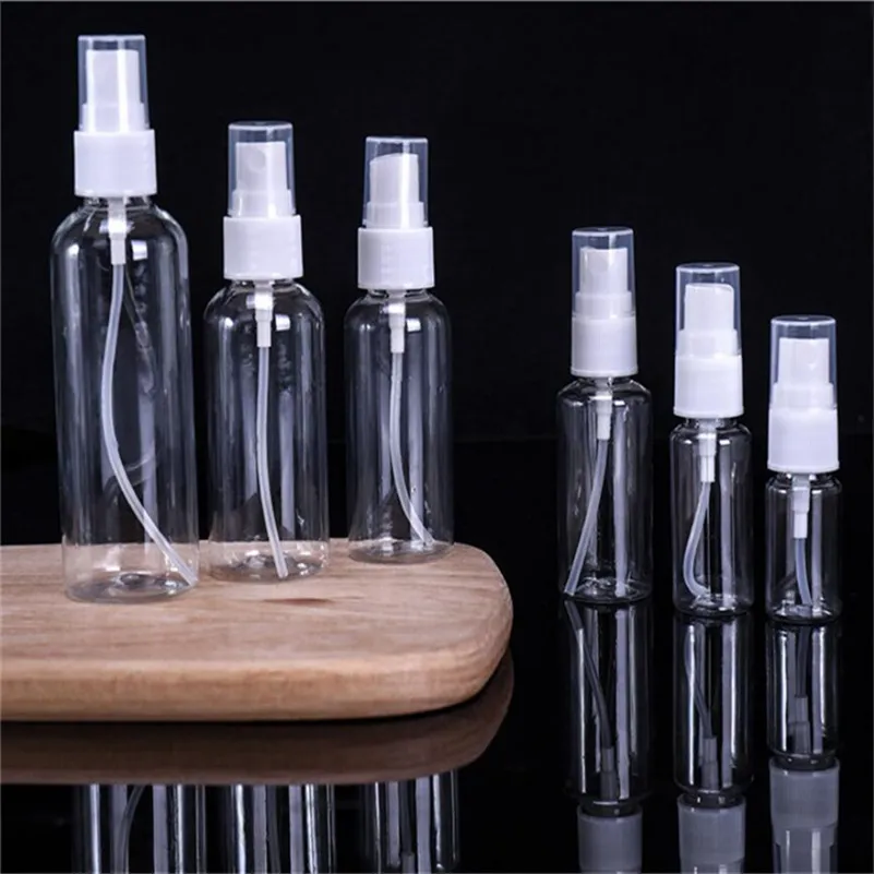 5 ml 10ml 20ml 30ml 60 ml 80ml 100m plastflaskor transparent tom sprayflaska kosmetisk parfymfyllningsbar behållare