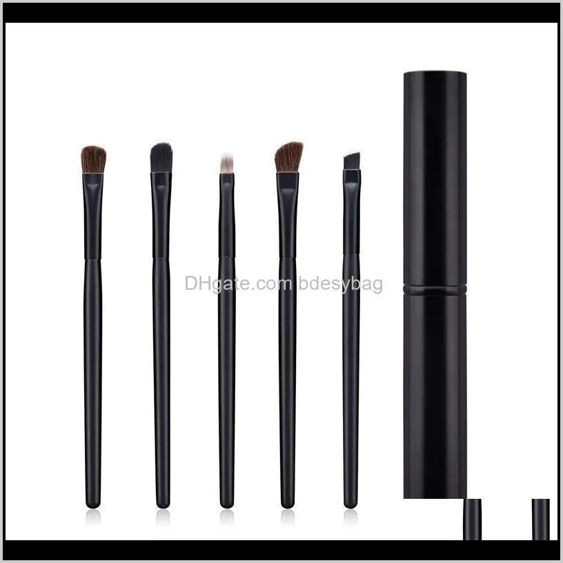 cosmetic brushes make up eyeshadow brushes set 5pcs set eye makeup brush tool cosmetic kit shipping brushes make up eyeshadow