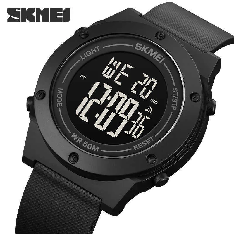 Skmei New Sportデジタルウォッチメンズ防水電子移動時計クロノアラームコロックLEDライトディスプレイRelogio Masculino G1022