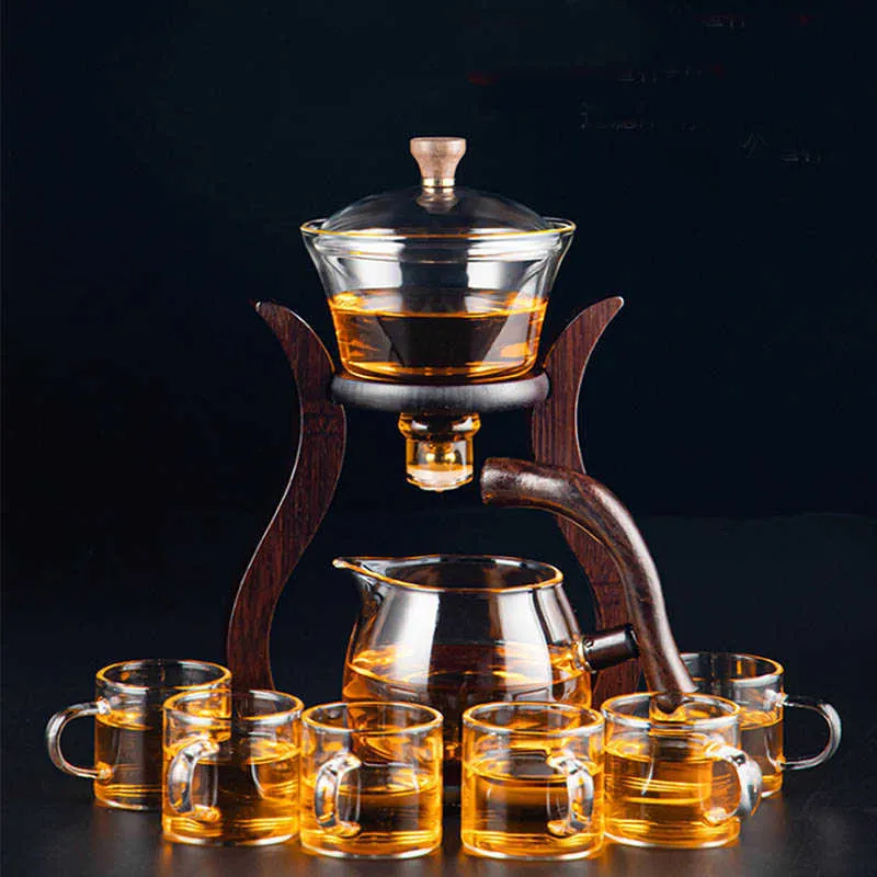 BORREY Glass Tea Set Heat Resistant Glass Tea Infuser Tea Pot Double Wall Glass  Cup Kung Fu Tea Set Puer Kettle Gas Stove Teapot - AliExpress
