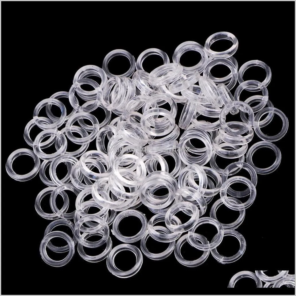 200 pieces nylon bra strap adjustment adjuster lingerie slider o ring bikini fasteners 6mm